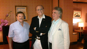 Renzo Arbore con M.Corcio e V.Pacillo